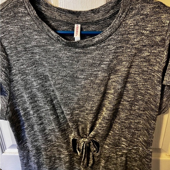 Xhilaration Sleeveless Cut Out Midriff Fit & Flare Gray Short Dress Size XL - Picture 3 of 5